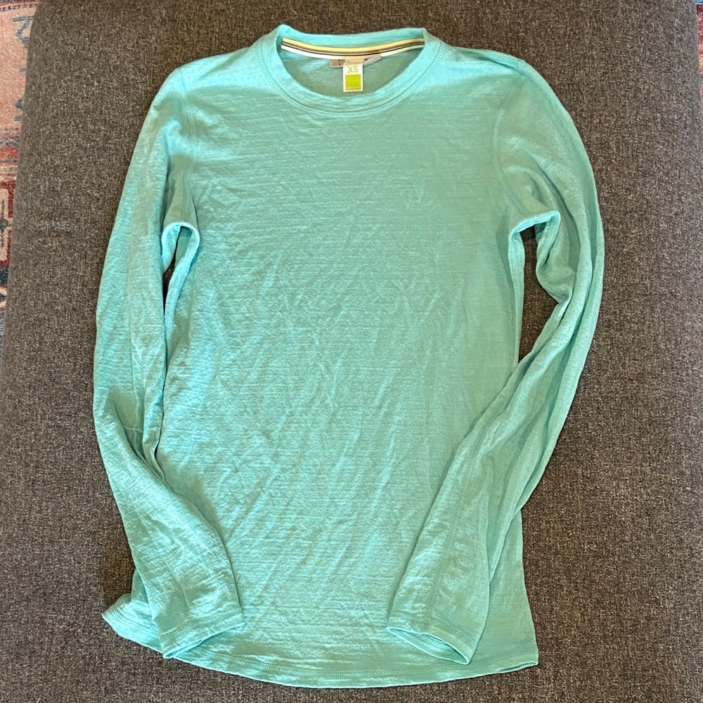 Smartwool Aqua Long Sleeve 100% Merino Baselayer